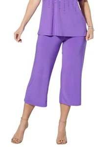 Antthony Embellished Cropped Pant Purple - Picture 1 of 1
