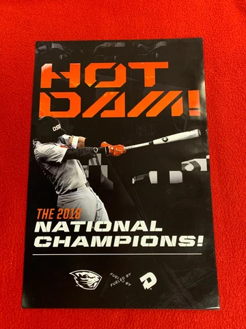 Oregon State 2018 NCAA Baseball National Champions DeMarini Poster Rare! 18x12 Cover