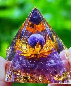 Organite Purple Lotus 2” Pyramid (P9) - Picture 1 of 1