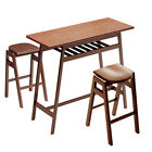 Table Chairs Sets Pub Furniture Spaces Saving For Home Hotel Dining Room 3-Piece