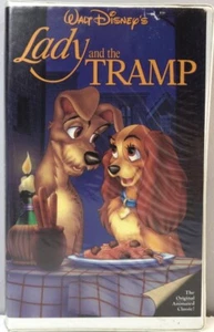 Vintage VHS Tape 1987 The Classic Black Diamond Edition#582 Lady and the Tramp - Picture 1 of 1