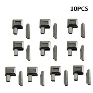 Kit de reparación de cremalleras 10/123 piezas Retenedor de metal Pin Cremallera Top/Inferior Stop - Imagen 1 de 14