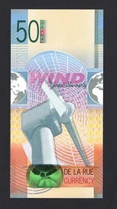 De La Rue (GBR), 50 Units, Renewable Energy, "Test Note" Green Flower - Picture 1 of 2