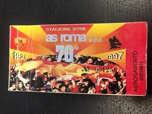ABBONAMENTO STADIO 1997/98 SETTORE DISTINTI  70° ANNO - Bild 1 von 2