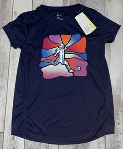 All In Motion Workout Athletic Short Sleeve Shirt size XL 14 Navy Blue NEW - Picture 1 of 8