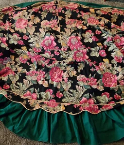Vintage 1940's Floral Barkcloth SOFA COVER with 2 Cushion Covers * Piped - Picture 1 of 12