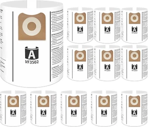 12 Pack Replacement 23743 VF3502 Vacuum Bags Compatible with Ridgid 12-16 Gallon - Picture 1 of 12