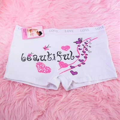 Bragas Cortas Mujer Brillo Corazones Elastizadas Algodón 6 Colores S o L Foto 1 de 4