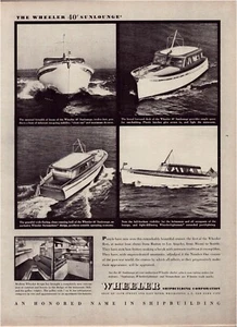 Druckanzeige Wheeler Schiffbau 1946 ganze Seite großes Magazin 10,5"x13,5" - Bild 1 von 1