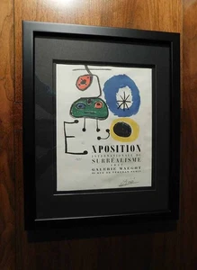 JOAN MIRO MCM KUNST SIGNIERTER DRUCK 48 Expopsition Internationale DU Surrealisme 1947 - Bild 1 von 14