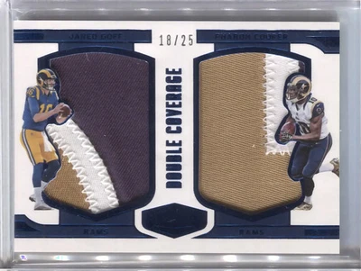 2016 Plates & Patches #DC-GC Jared Goff / Pharoh Cooper Relics Blue #/25 - Image 1 of 2