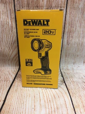 DEWALT 20V MAX* LED Work Light/Flashlight (DCL040)- Brand New - Image 1 of 4