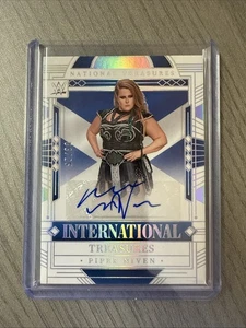 Piper Niven 2024 National Treasures WWE International Treasures Silver Auto /25 - Picture 1 of 3