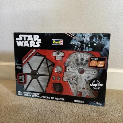 Revell  Star Wars Battle Damage Pack Millennium Falcon & Tie Fighter Brand New - Image 1 of 4