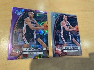 2024-25 Bowman U cromo púrpura refractor de lava Ryan Nembhard + base - Gonzaga - Imagen 1 de 1