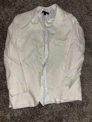 Abrigo Blazer Deportivo INC International Concepts 42L Crema Lino Informal Avena Bonito Foto 1 de 4