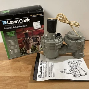 Lawn Genie L7034 Anti-Siphon Valve Standard Thread 3/4" 150 psi Sprinkler New - Picture 1 of 11