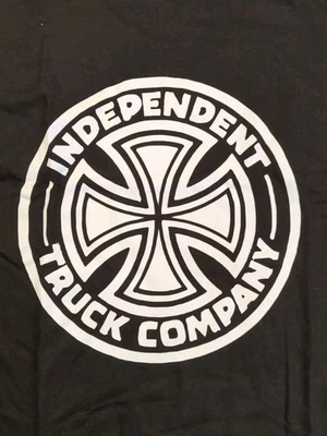 Camiseta de Monopatín Independent Trucks TRUCK CO LOGO Negra Grande L Algodón Nueva Foto 1 de 3