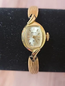 Orologio Vintage Hamilton Oro 14K DONNA 17 Gioielli - Foto 1 di 13