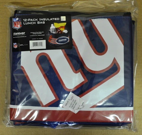 NY New York Giants Insulated soft Lunch Bag Cooler New - BIG LOGO - 12 Pack Cover
