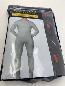 NEU MIT ETIKETT $ 77 RALPH LAUREN Herrengröße Small Langarm Crew & Hose Grundschicht Set - Bild 1 von 4