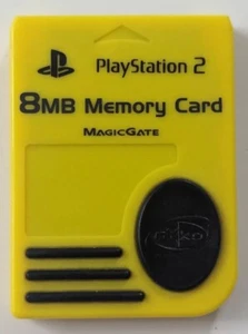Sony Playstation 2 Magic Gate Nyko Memory Card 8MB - Yellow, Pre-Owned  - Picture 1 of 2