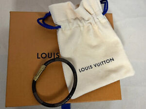 Auth LV Louis Vuitton Bracelet Confidential Monogram Brown