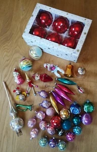 alter Christbaumschmuck, bunt, 44 Teile - Bild 1 von 11