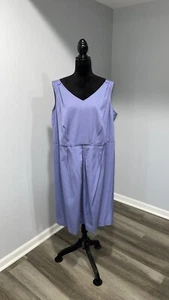Talbots size 18W sleeveless lilac summer dress NEW - Picture 1 of 16