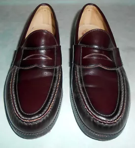 Zapatos sin cordones SAS Cordovan para hombre talla 9N mocasines borgoña - Imagen 1 de 9