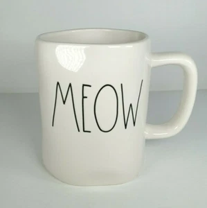 New Rae Dunn Meow Large Mug/Cup Best Cat Lover Gift Artisan Collection Magenta - Picture 1 of 4