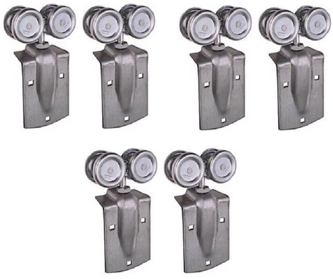 (3) sets National Mfg N112-102 2 pack Barn Door Trolley Hanger Rollers Cover