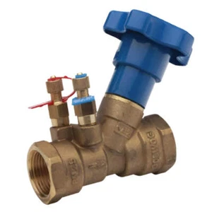 Brass BSPP Double Regulating Balancing Valve - FODRV - Picture 1 of 11