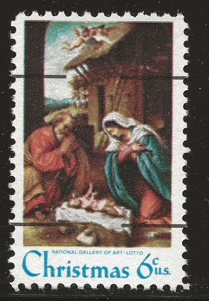 US Scott #1414A, único 1970 Navidad 6c FVF MNH Foto 1 de 1