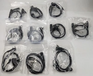 10 BF-888S Walkie Talkie Earpiece with Mic Luiton 2Pin Acoustic Tube Headset NEW - Zdjęcie 1 z 6