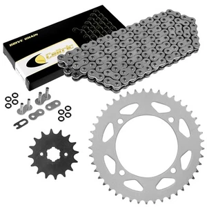 O-Ring Drive Chain & Sprockets Kit for Yamaha XV250 Virago 250 1989-2008 - Picture 1 of 8