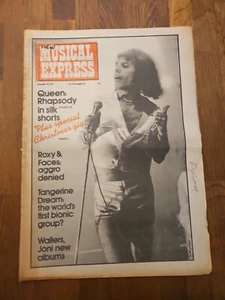 NME New Musical ExpressNovember29th 1975, Freddie Mercury Queen Cover  - Picture 1 of 5