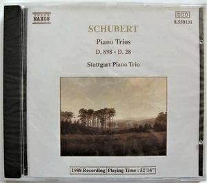 SCHUBERT - Piano Trios D. 898 & D.28 Stuttgart ~ NEW Sealed Naxos Classical CD - Picture 1 of 2