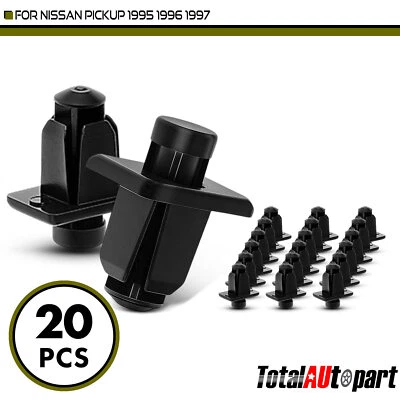 20 peças retentor de clipes de grade capô para Nissan Pickup 6 mm x 6 mm tipo empurrão de náilon - Imagem 1 de 4