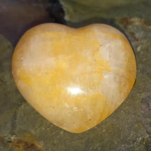 Golden Healer Bergkristall Herz Rock Crystal Nr.D Kristall Zen Garten Blockaden - Bild 1 von 2