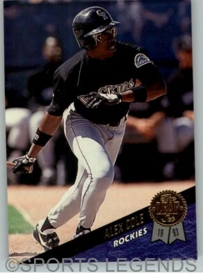 1993 Leaf #312 Alex Cole - Image 1 of 2