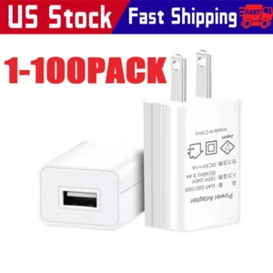 Universal 5V 1A US Plug USB AC Wall Charger Power Adapter For Smart Phone Lot - Picture 1 of 8