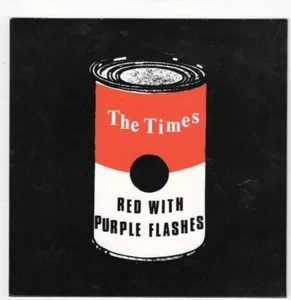 THE TIMES Red with Purple Flashes UK 7" w/PS RE 1981 MOD POWERPOP - Picture 1 of 1