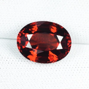 5.65 ct SHIMMERING BEST ORANGE RED NATURAL SPESSARTITE  Oval See Vdo 6096 DS5   - Picture 1 of 2
