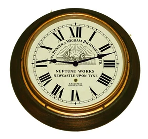 Swan Hunter & Wigham Richardson Wall Clock. Neptune Works Newcastle Upon Tyne - Picture 1 of 3