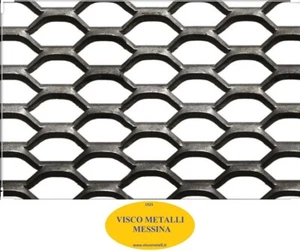 Lamiera Alluminio Forata Stirata x stufe radiatori cm 100x200 maglia mm 15x6 - Imagen 1 de 1