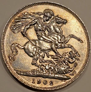 Stunning 1902 Edward VII Silver Crown - Picture 1 of 7