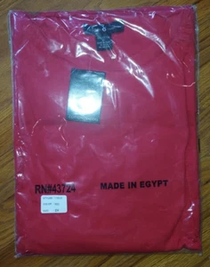 Men's NWT Cotton Traders 100% Cotton Pocketed T-Shirt RED 2X - Picture 1 of 3
