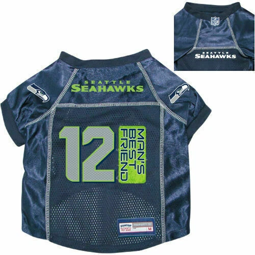 CAMISETA PREMIUM SEATTLE SEAHAWKS 12º perro gato alternativa con ETIQUETA DE NOMBRE ELIGE LA TALLA Foto 1 de 1