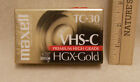 Maxell TC-30 VHS-C Premium High Grade HGX-Gold Camcorder Video Cassette